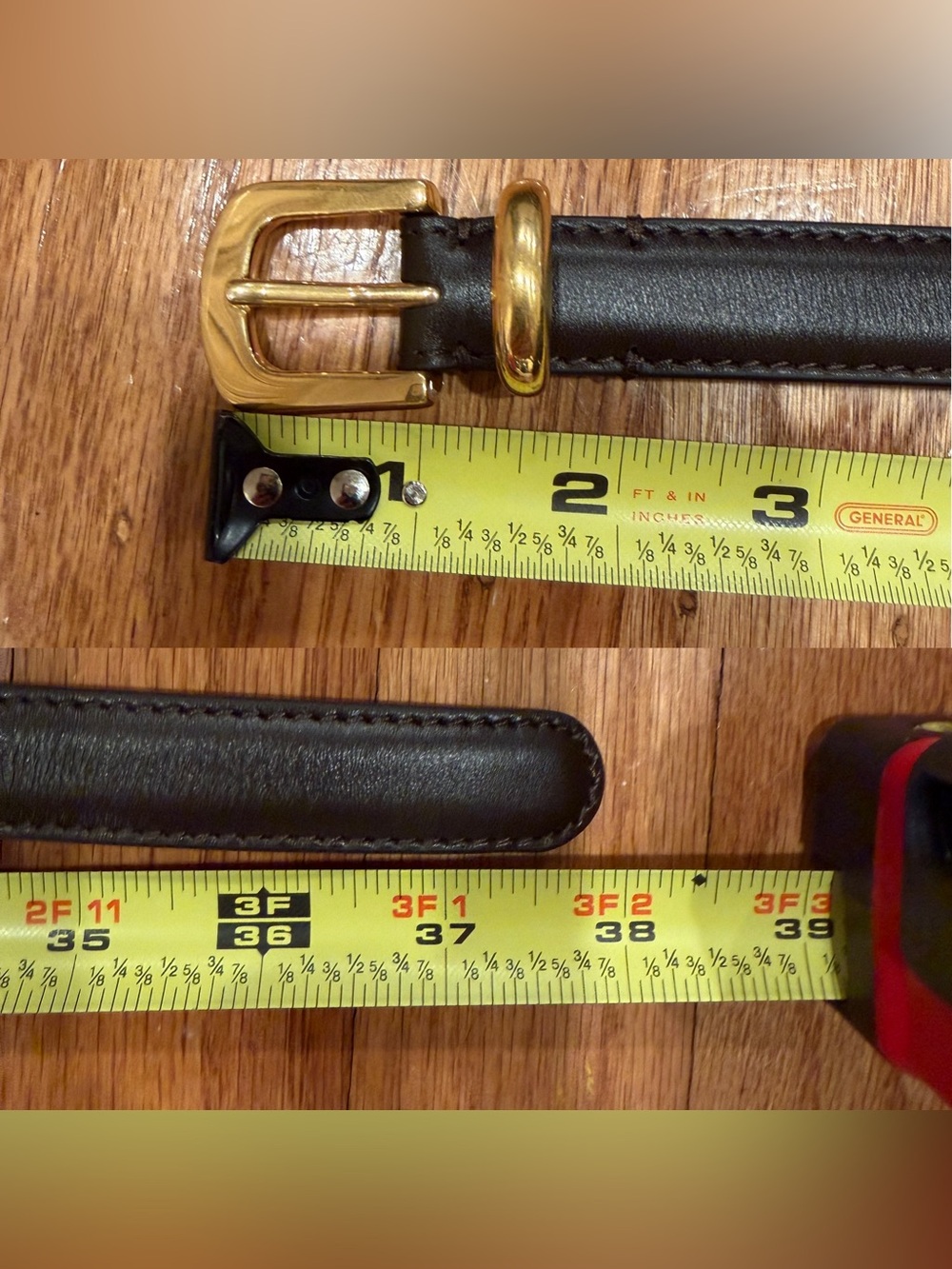 NWT The Row Ring Belt Brown/Gold Size 80 - Picture 7 of 10